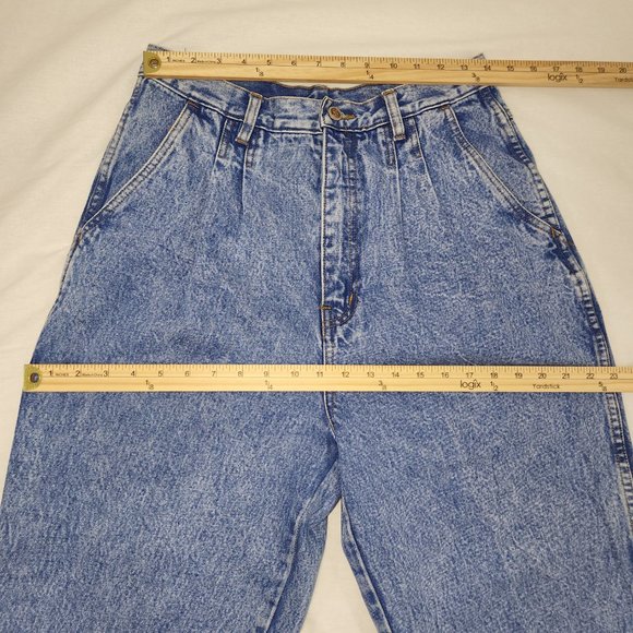 VINTAGE Bill Blass High Rise Relaxed Fit Mom Jeans Size 14 100% Cotton Exc. Cond - Picture 13 of 16